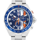 Tag Heuer Formula 1 Gulf Edition Chronograph Blue Dial Silver Steel Strap Watch for Men - CAZ101AT.BA0842 Authentic Buy Shop Now