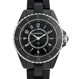 Chanel J12 Quartz Black Dial Black Steel Strap Watch for Women - J12 H5695 Authentic Buy Shop Now