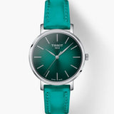 Tissot Everytime Lady Green Dial Green Leather Strap Watch for Women - T143.210.17.091.00 Authentic Buy Shop Now