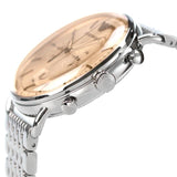 Emporio Armani Aviator Chronograph Beige Dial Silver Steel Strap Watch For Men - AR11239 Authentic Buy Shop Now