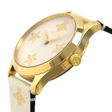 Gucci G Timeless White Dial White Leather Strap Watch For Women - YA1264096 Authentic Buy Shop Now