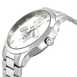 Gucci G Timeless Silver Dial Silver Steel Strap Watch For Women - YA1264126 Authentic Buy Shop Now