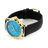 Gucci G Timeless Turquoise Blue Dial Black Leather Strap Watch For Men - YA126462 Authentic Buy Shop Now