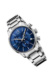 Calvin Klein City Chronograph Blue Dial Silver Steel Strap Watch for Men - K2G2714N Authentic Buy Shop Now
