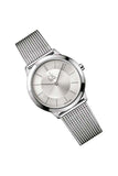 Calvin Klein Minimal White Dial Silver Mesh Bracelet Watch for Men - K3M22126 Authentic Buy Shop Now