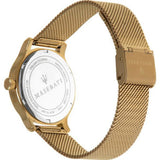 Maserati Epoca Mother of Pearl Dial Yellow Gold Mesh Strap Watch For Women - R8853118502 Authentic Buy Shop Now