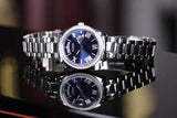 Guess Luna Diamonds Blue Dial Silver Steel Strap Watch for Women - GW0307L1 Authentic Buy Shop Now