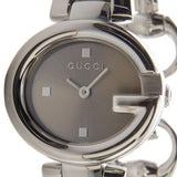 Gucci Guccissima Quartz Diamonds Brown Dial Silver Steel Strap Watch For Women - YA134503 Authentic Buy Shop Now