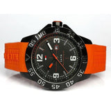 Tommy Hilfiger Cole Black Dial Orange Rubber Strap Watch for Men - 1790985 Authentic Buy Shop Now