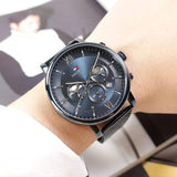 Tommy Hilfiger Evan Blue Dial Blue Mesh Bracelet Watch for Men - 1710397 Authentic Buy Shop Now