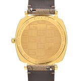 Gucci Grip Disney Mickey Mouse Gold Dial Brown Leather Strap Watch For Women - YA157420 Authentic Buy Shop Now