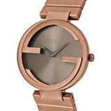 Gucci Interlocking G Quartz Brown Dial Brown Steel Strap Watch for Women - YA133317 Authentic Buy Shop Now