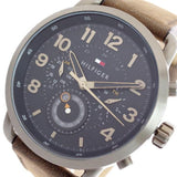 Tommy Hilfiger Briggs Chronograph Black Dial Brown Leather Strap Watch for Men - 1791425 Authentic Buy Shop Now