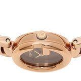 Gucci Guccissima Collection Quartz Black Dial Rose Gold Steel Strap Watch For Women - YA134509 Authentic Buy Shop Now