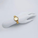 Coach Delancey Diamonds Silver Dial Gold Steel Strap Watch for Women - 14502354 Authentic Buy Shop Now