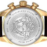 Versace V-Ray Chronograph Quartz Black Dial Brown Leather Strap Watch For Men - VEDB00318 Authentic Buy Shop Now