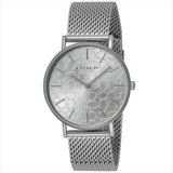 Coach Perry Quartz Silver Dial Silver Mesh Bracelet Watch for Women - 14503384 Authentic Buy Shop Now