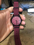 Calvin Klein Tone Maroon Dial Maroon NATO Strap Watch for Men - K7K514UP Authentic Buy Shop Now