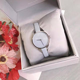Calvin Klein Rebel Grey Dial Grey Leather Strap Watch for Women - K8P231Q4 Authentic Buy Shop Now