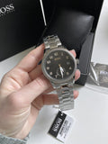Hugo Boss Legacy Black Dial Silver Steel Strap Watch for Men - 1513671 Authentic Buy Shop Now