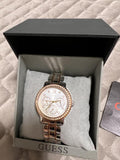 Guess Enchanting Diamonds Silver Dial Two Tone Steel Strap Watch for Women - W0305L3 Authentic Buy Shop Now