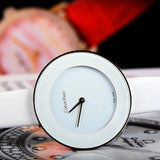 Calvin Klein Chic White Dial White Leather Strap Watch for Women - K7N23TK2 Authentic Buy Shop Now