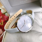 Calvin Klein Rebel Grey Dial Grey Leather Strap Watch for Women - K8P231Q4 Authentic Buy Shop Now