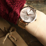 Michael Kors Portia Rose Gold Dial Two Tone Steel Strap Watch for Women - MK3706 Authentic Buy Shop Now