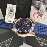 Guess Fleet Blue Dial Blue Rubber Strap Watch for Men - W0971G3 Authentic Buy Shop Now