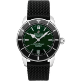 Breitling Superocean Heritage B20 Automatic 42 Green Dial Black Mesh Bracelet Watch for Women - AB2010121L1S1 Authentic Buy Shop Now