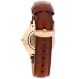Daniel Wellington Classy St Mawes White Dial Brown Leather Strap Watch For Women - DW00100075 Authentic Buy Shop Now