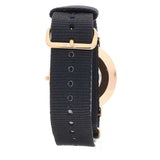 Daniel Wellington Classic Cornwall Black Dial Black Nylon Strap Watch For Women - DW00100148 Authentic Buy Shop Now