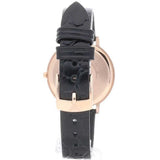 Emporio Armani Kappa Quartz Black Dial Black Leather Strap Watch For Women - AR11064 Authentic Buy Shop Now