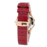 Maserati Potenza Silver Dial Red Leather Strap Watch For Women - R8851108501 Authentic Buy Shop Now