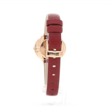 Swarovski Crystal Flower Red Dial Red Leather Strap Watch for Women - 5552780 Authentic Buy Shop Now