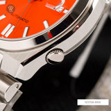 Citizen x Pantone Automatic Blazing Red Dial Silver Steel Strap Watch For Men - NJ0158-89W Authentic Buy Shop Now