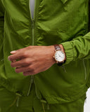 Hugo Boss Classic White Dial Brown Leather Strap Watch for Men - 1513486 Authentic Buy Shop Now