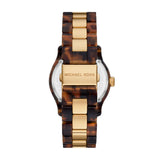 Michael Kors Runway Three-Hand Brown Dial Two Tone Steel Strap Watch for Women - MK7354 Authentic Buy Shop Now