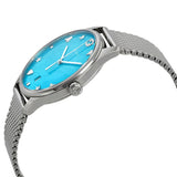 Gucci G-Timeless Turquiose Mother of Pearl Dial Silver Mesh Bracelet Watch For Women - YA1264039 Authentic Buy Shop Now