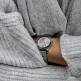 Movado Bold Ceramic Silver Dial Silver Steel Strap Watch for Women - 3600638 Authentic Buy Shop Now