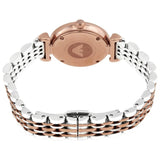 Emporio Armani Gianni T Bar Pink Dial Two Tone Steel Strap Watch For Women - AR11223 Authentic Buy Shop Now