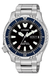 Citizen Promaster Fugu Limited Edition Diver's 200m Automatic Black Dial Silver Steel Strap Watch For Men - NY0098-84E Authentic Buy Shop Now