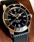 Breitling Superocean Heritage II B20 42mm Black Dial Black Mesh Bracelet Mens Watch - UB2010121B1S1 Authentic Buy Shop Now