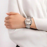 Tommy Hilfiger Monica Multifunction Chronograph Pink Dial Silver Steel Strap Watch For Women - 1782590 Authentic Buy Shop Now