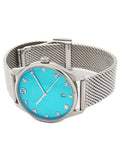 Gucci G-Timeless Turquiose Mother of Pearl Dial Silver Mesh Bracelet Watch For Women - YA1264039 Authentic Buy Shop Now