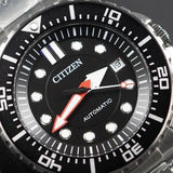 Citizen Mechanical Black Dial Silver Steel Strap Watch For Men - NJ0120-81E Authentic Buy Shop Now