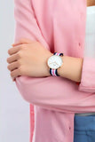 Daniel Wellington Classic South Hampton White Dial Two Tone Nylon Strap Watch For Women - DW00100034 Authentic Buy Shop Now
