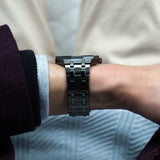 Guess Asset Quartz Red Dial Black Steel Strap Watch For Men - GW0575G5 Authentic Buy Shop Now