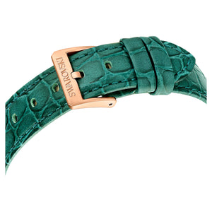 Swarovski Octea Chrono Green Dial Green Leather Strap Watch for Women - 5672931 Authentic Buy Shop Now