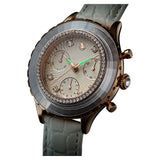 Swarovski Octea Chrono Crystals White Dial White Leather Strap Watch for Women - 5671150 Authentic Buy Shop Now